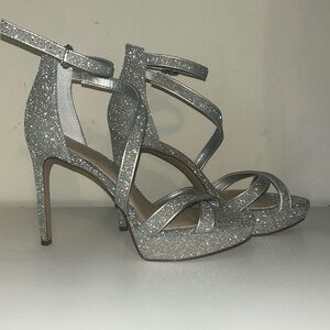 Silver Gianni Bini heels size 8.5.